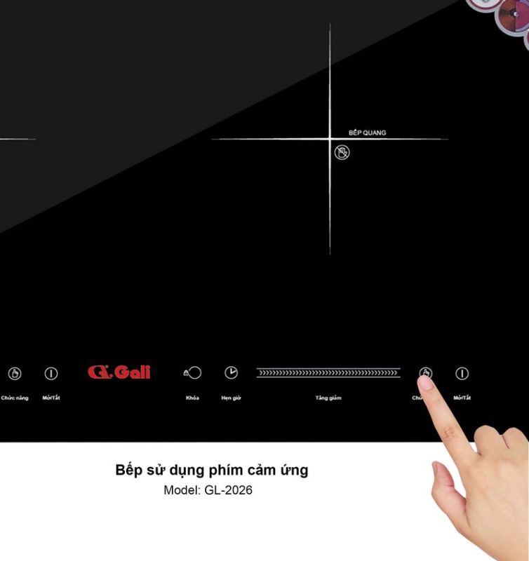Bếp đôi điện từ - điện quang GL-2026 tiện lợi trong không gian bếp