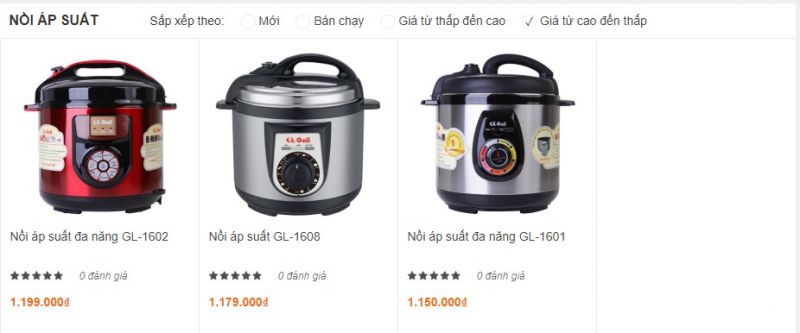 Nồi áp suất Gali