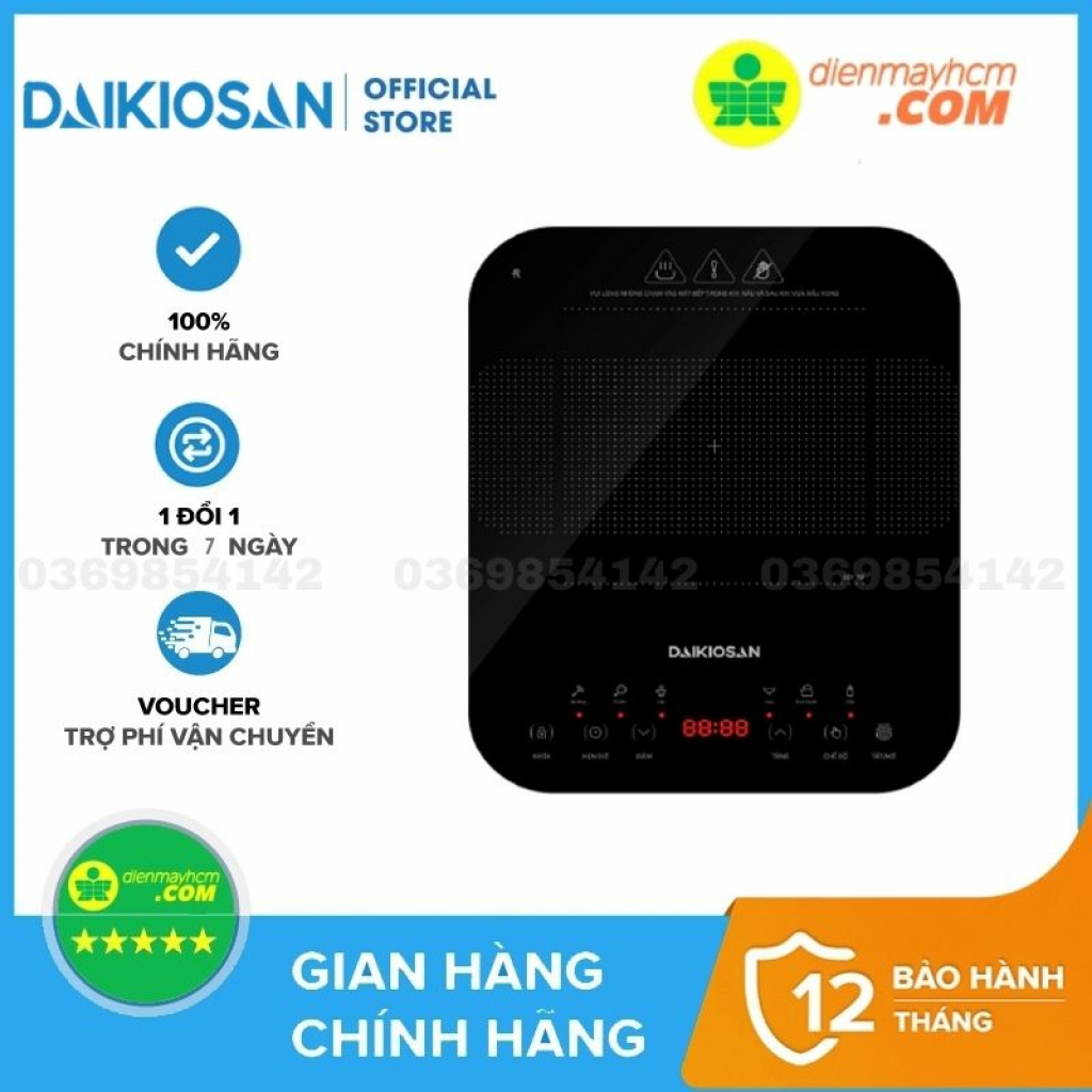 Bếp từ Daikiosan DKT-100003 hàng nhập bảo hành toàn quốc