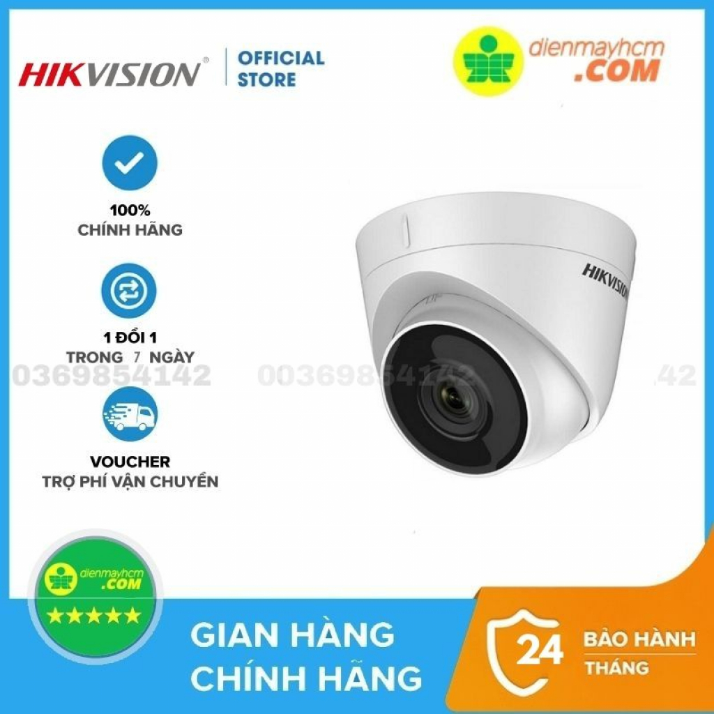 Camera IP Dome hồng ngoại 2.0 Megapixel HIKVISION DS-2CD1323G0E-IF