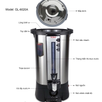 Bình đun nước nóng GL-6020A
